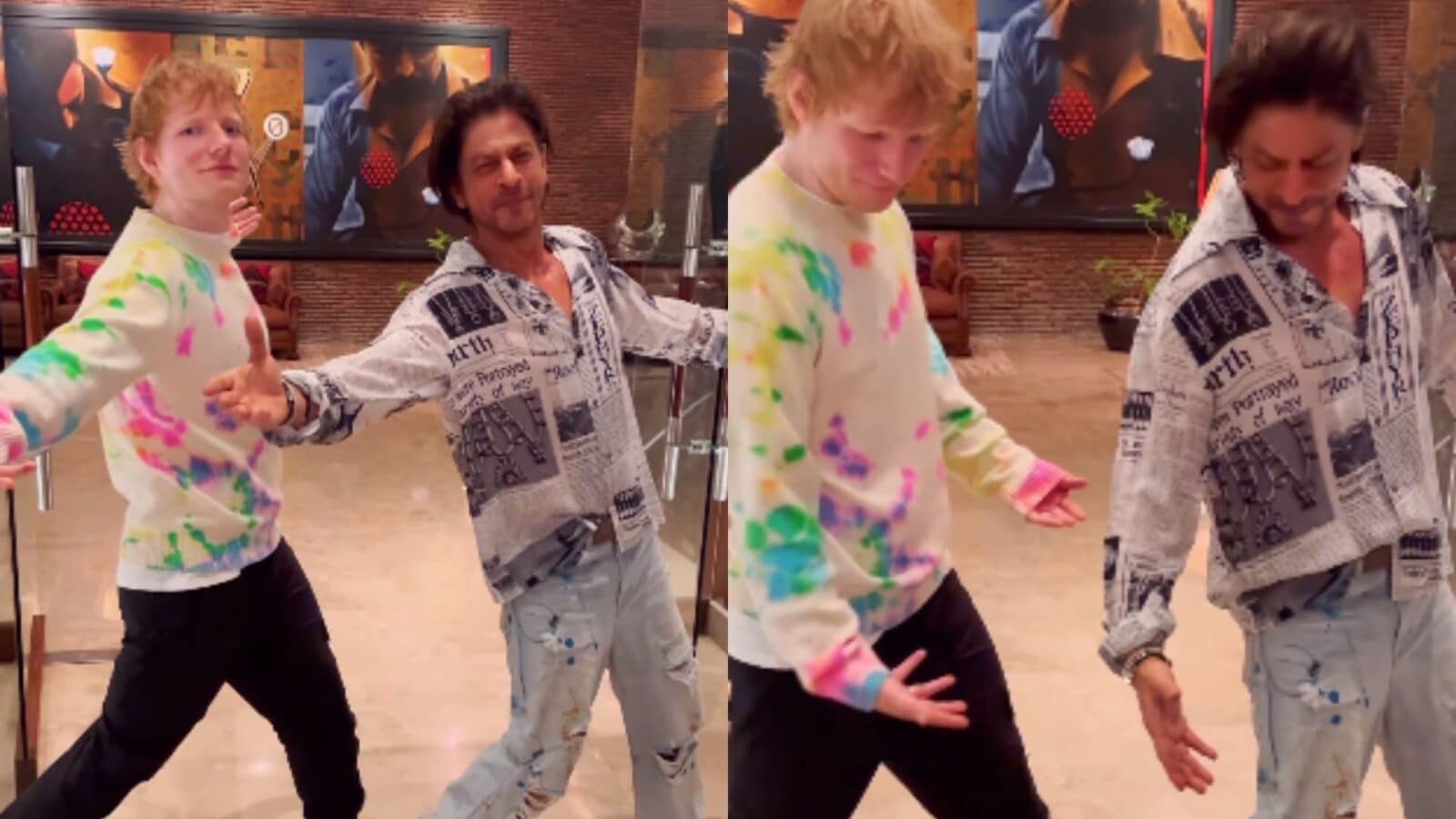 Shah Rukh Khan Teaches Ed Sheeran His Iconic Pose, Here's A Glimpse