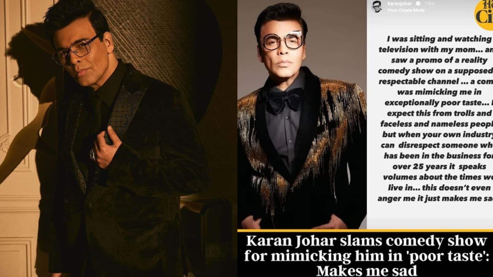 Karan Johar Condemns A Comedy Show For Mocking Him