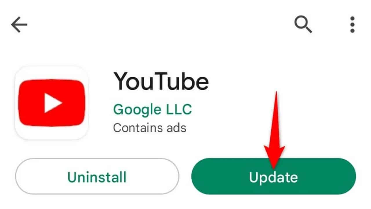 Update YouTube App or Browser