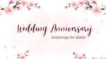 40+ Best Wedding Anniversary Greetings for Sister
