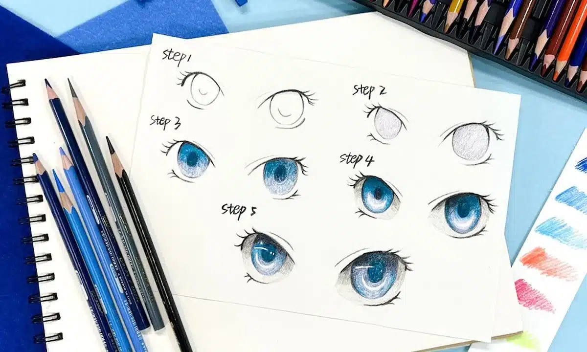 How to Draw Anime Eyes: Structure, Steps & Tips