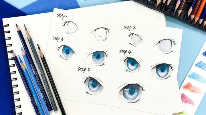 How to Draw Anime Eyes: Structure, Steps & Tips